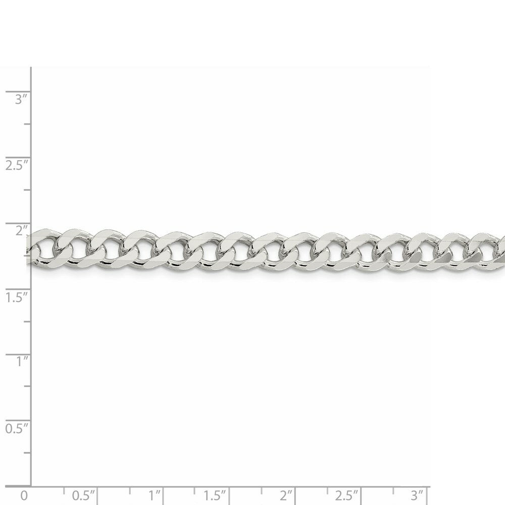 Sterling Silver 7.5mm Curb Chain