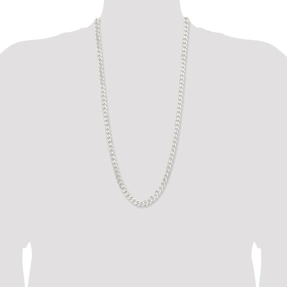 Sterling Silver 7.5mm Curb Chain