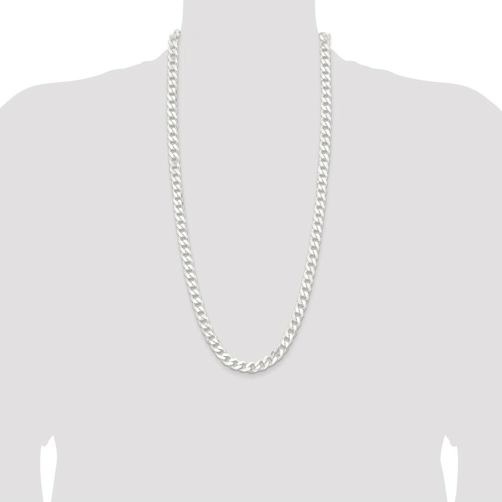 Sterling Silver 9mm Curb Chain