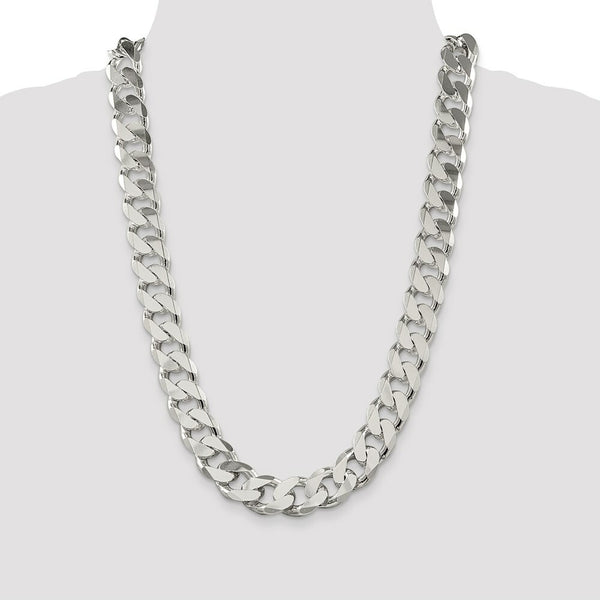 Sterling Silver 16.25mm Curb Chain