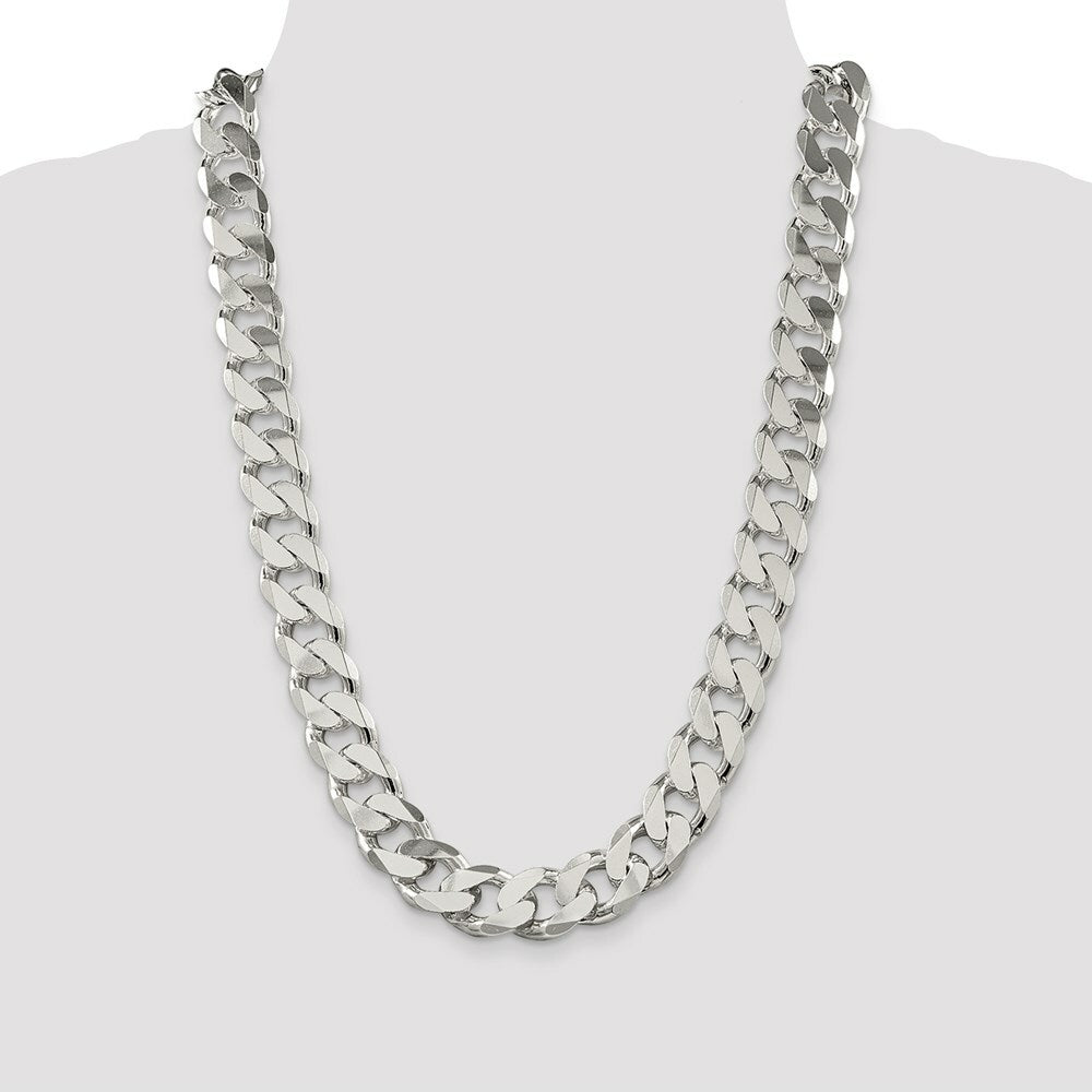 Sterling Silver 16.25mm Curb Chain