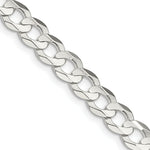 Load image into Gallery viewer, Sterling Silver 6.75mm Concave Beveled Curb Chain
