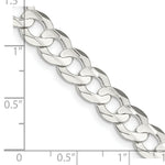 Load image into Gallery viewer, Sterling Silver 8mm Concave Beveled Curb Chain
