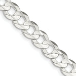 Load image into Gallery viewer, Sterling Silver 8mm Concave Beveled Curb Chain
