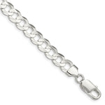 Load image into Gallery viewer, Sterling Silver 8mm Concave Beveled Curb Chain
