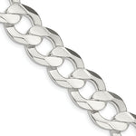 Load image into Gallery viewer, Sterling Silver 13.8mm Concave Beveled Curb Chain
