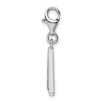 Load image into Gallery viewer, Sterling Silver Amore la Vita CZ Letter A w/Lobster Clasp Charm
