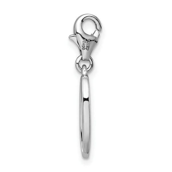 Sterling Silver Amore la Vita Number 0 w/Lobster Clasp Charm