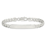 Load image into Gallery viewer, Sterling Silver Curb ID Bracelet 8'' length

