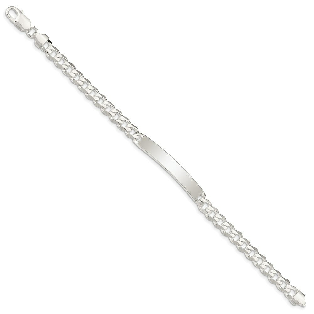 Sterling Silver Curb ID Bracelet 8'' length