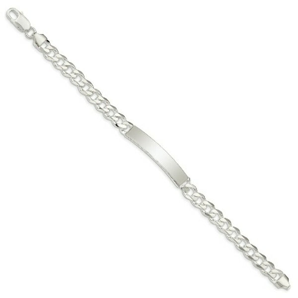 Sterling Silver Curb ID Bracelet 8'' length