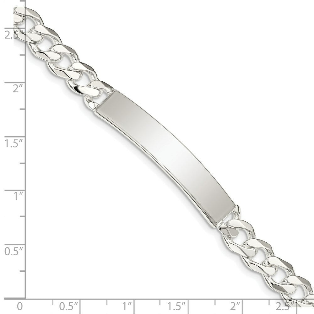 Sterling Silver Curb ID Bracelet 8'' length
