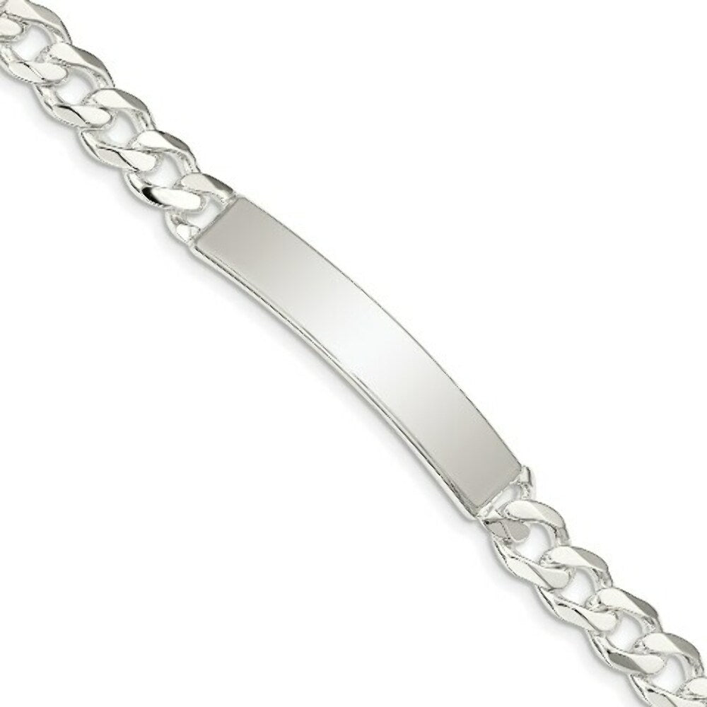 Sterling Silver Curb ID Bracelet 8'' length