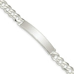 Load image into Gallery viewer, Sterling Silver Curb ID Bracelet 8'' length
