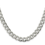 Load image into Gallery viewer, Sterling Silver 9.15mm Pav? Curb Chain
