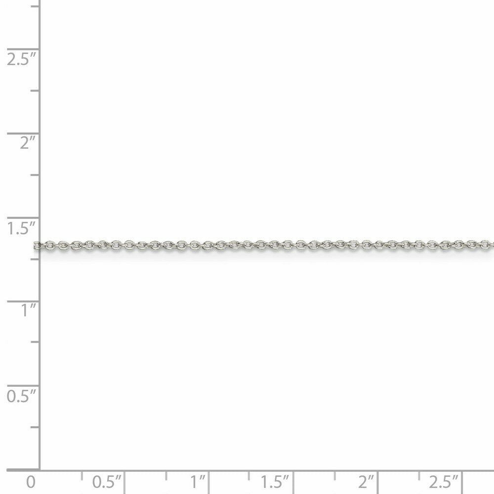 Sterling Silver 1.25mm Cable Chain