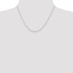 Load image into Gallery viewer, Sterling Silver Rhodium-plated 1.25mm Cable Chain
