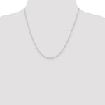 Load image into Gallery viewer, Sterling Silver Rhodium-plated 1.25mm Cable Chain
