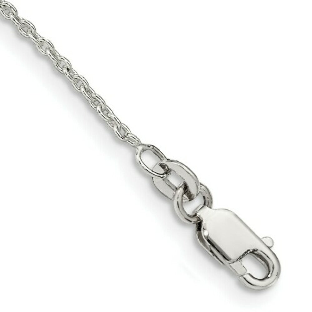 Sterling Silver 1mm Cable Chain 7'' length Bracelet