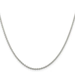 Load image into Gallery viewer, Sterling Silver Rhodium-plated 1.95mm Cable Chain
