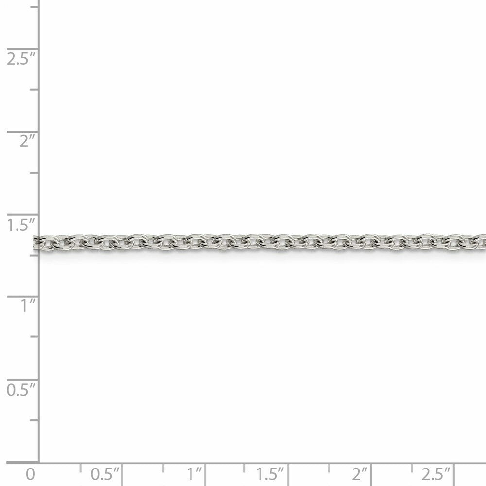 Sterling Silver 2.75mm Cable Chain