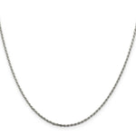 Load image into Gallery viewer, Sterling Silver 1.5mm Diamond-cut Rope Chain 16'' length
