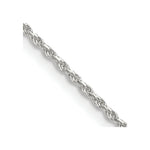 Load image into Gallery viewer, Sterling Silver 1.5mm Diamond-cut Rope Chain 16'' length
