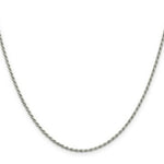 Load image into Gallery viewer, Sterling Silver 1.7mm Diamond-cut Rope Chain 16'' length
