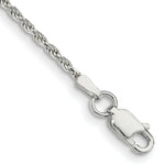 Load image into Gallery viewer, Sterling Silver 1.7mm Diamond-cut Rope Chain 7'' length
