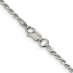 Load image into Gallery viewer, Sterling Silver 1.75mm Diamond-cut Rope Chain 16'' length
