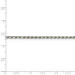 Load image into Gallery viewer, Sterling Silver 2.25mm Diamond-cut Rope Chain 16'' length
