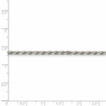 Load image into Gallery viewer, Sterling Silver 2.5mm Diamond-cut Rope Chain 16'' length
