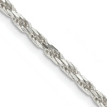 Load image into Gallery viewer, Sterling Silver 2.5mm Diamond-cut Rope Chain 16'' length
