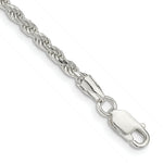Load image into Gallery viewer, Sterling Silver 2.75mm Diamond-cut Rope Chain 7'' length
