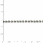 Load image into Gallery viewer, Sterling Silver 3mm Diamond-cut Rope Chain 16'' length
