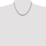 Load image into Gallery viewer, Sterling Silver 4.25mm Diamond-cut Rope Chain 18'' length
