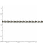 Load image into Gallery viewer, Sterling Silver 4.75mm Diamond-cut Rope Chain 16'' length
