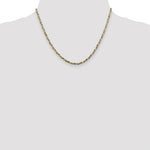 Load image into Gallery viewer, Sterling Silver and Vermeil 2.5mm Diamond-cut Rope Chain 18'' length

