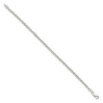 Load image into Gallery viewer, Sterling Silver Polished Twisted Rope 3mm Necklace 7'' length
