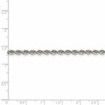 Load image into Gallery viewer, Sterling Silver Polished Twisted Rope 3mm Necklace 16'' length
