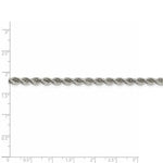 Load image into Gallery viewer, Sterling Silver Polished Twisted Rope 4.5mm Necklace 18'' length
