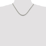 Load image into Gallery viewer, Sterling Silver Polished Twisted Rope 4.5mm Necklace 18'' length
