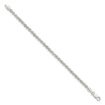 Load image into Gallery viewer, Sterling Silver Polished Twisted Rope 4.5mm Necklace 7'' length
