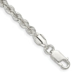 Load image into Gallery viewer, Sterling Silver Polished Twisted Rope 4.5mm Necklace 7'' length
