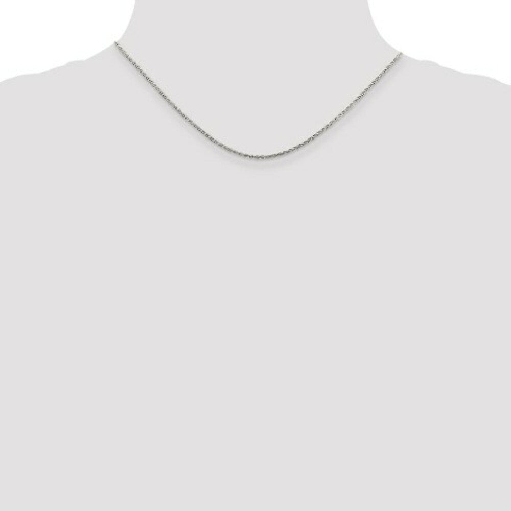 Sterling Silver 1.5mm Diamond-Cut Spiga Chain 16'' length