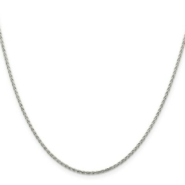Sterling Silver 1.5mm Diamond-Cut Spiga Chain 16'' length