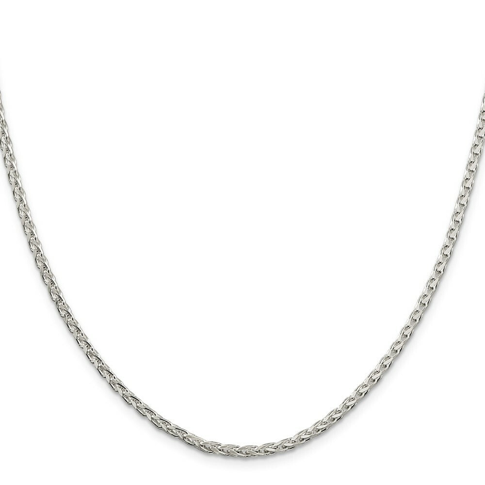 Sterling Silver 2.75mm Diamond-Cut Spiga Chain 16'' length