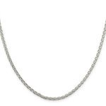 Load image into Gallery viewer, Sterling Silver 2.75mm Diamond-Cut Spiga Chain 16'' length

