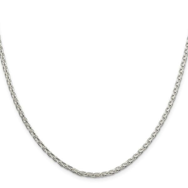 Sterling Silver 2.75mm Diamond-Cut Spiga Chain 16'' length
