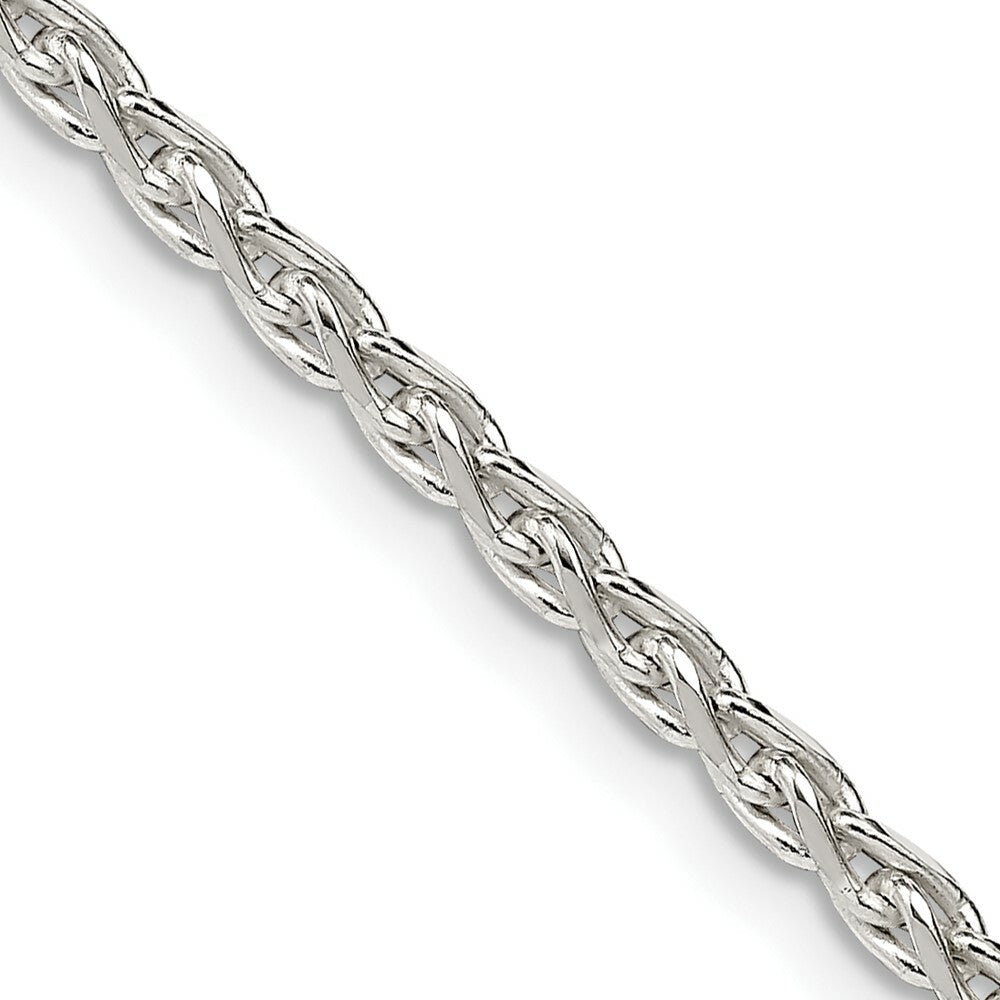 Sterling Silver 2.75mm Diamond-Cut Spiga Chain 16'' length